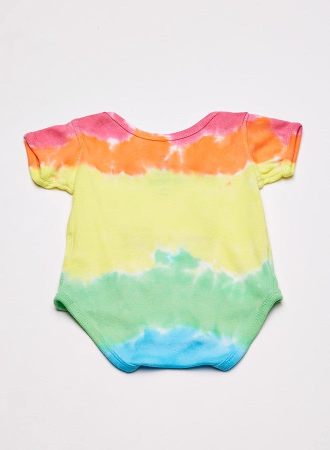Liquid Blue unisex baby Woodstock Banded Short Sleeve Onesie T Shirt, Tie/Dye, 0-6 Months US - Image 3