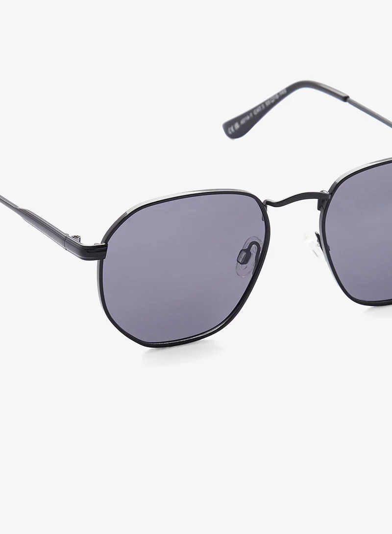 Robert Wood Polarized Lens Square Aviator Sunglasses