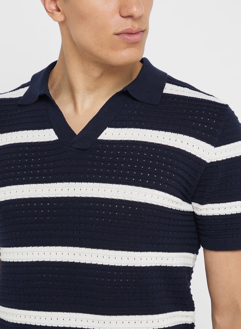 BRAVE SOUL Knitted Polo Shirt - Image 3