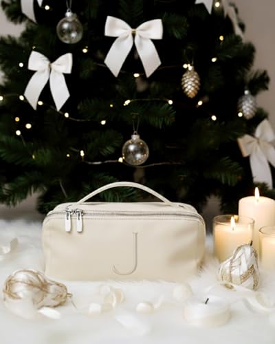 EACHY Personalized Makeup Bag, Travel Cosmetic Bags for Women with Zipper & Handle, Christmas or Birthday Gift for Mom, Wife and Friends - Image 2
