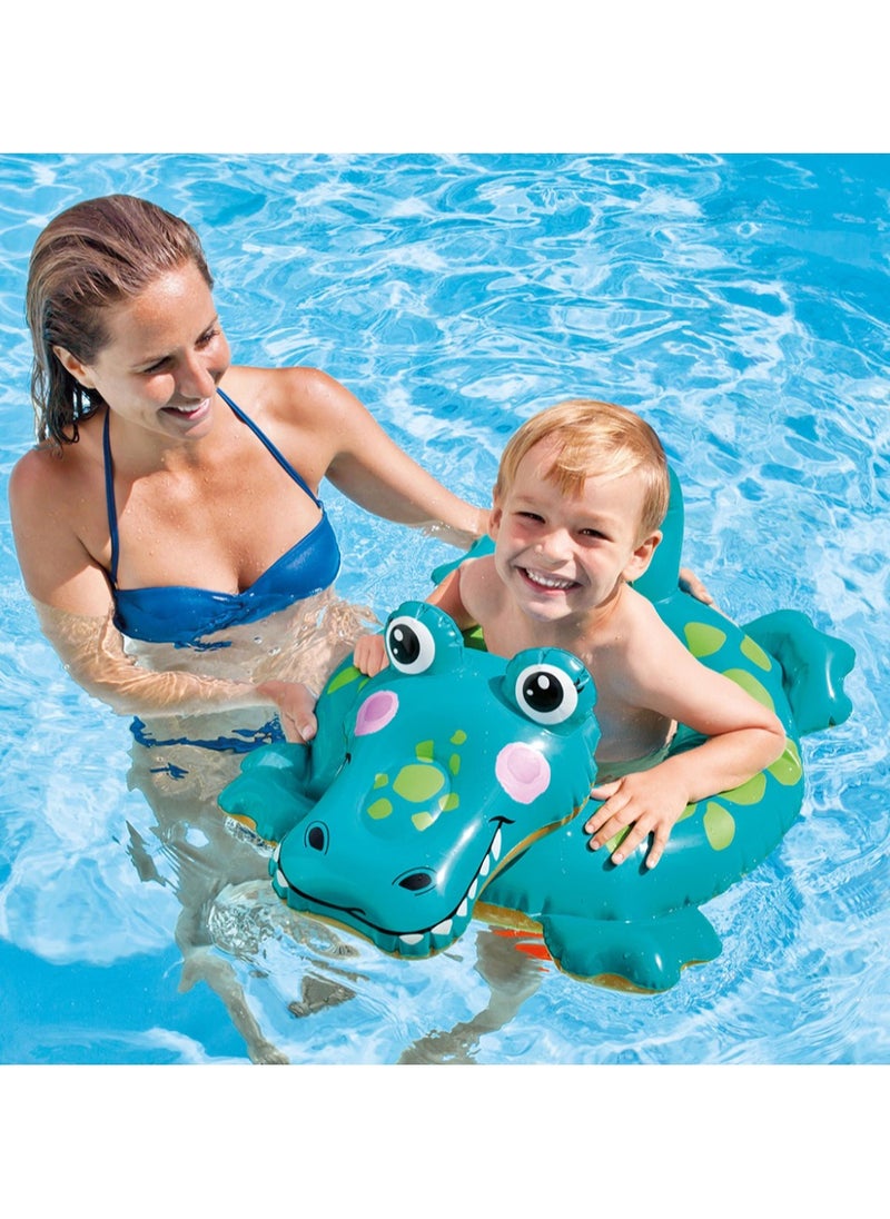INTEX 58221NP-Deluxe Animal Swim Ring 71x56cm/28"x22", Crocodile  - Image 2