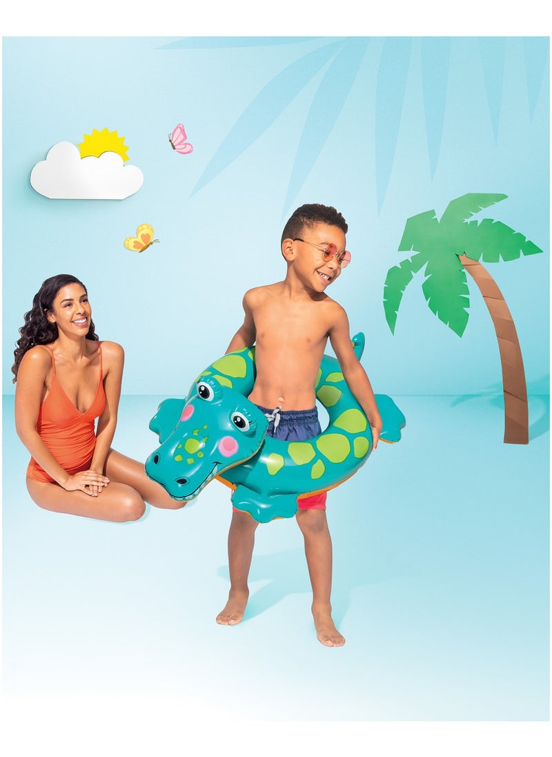 INTEX 58221NP-Deluxe Animal Swim Ring 71x56cm/28"x22", Crocodile  - Image 3