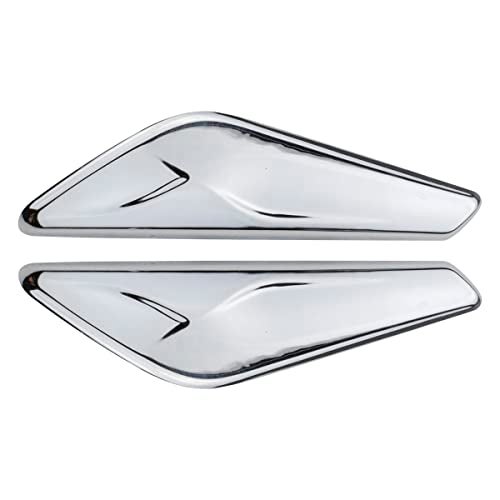 NFSpeeding 2 PCS Front Fender Chrome Finisher Trim Right Left Side Fits X3 F25 X4 F26 2013-2017 Replaces 51117338570 51117338569 - Image 1