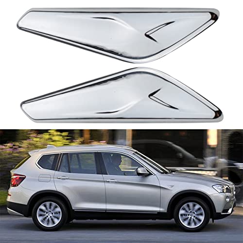 NFSpeeding 2 PCS Front Fender Chrome Finisher Trim Right Left Side Fits X3 F25 X4 F26 2013-2017 Replaces 51117338570 51117338569 - Image 5