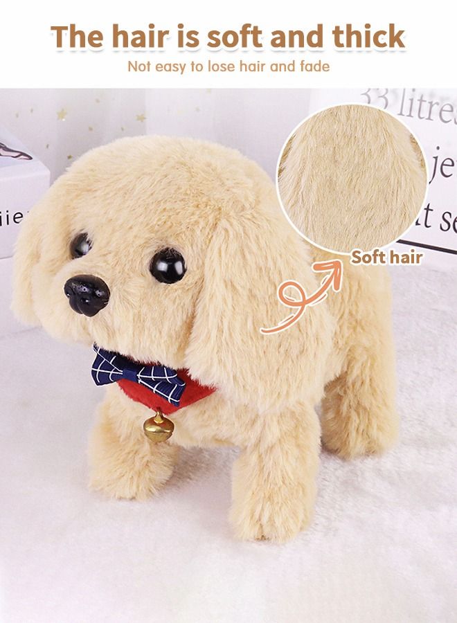 GROIC Walking Toy Dog,Walking, Barking,Tail Wagging, Kids Girls Plush Electronic Interactive Dog, Realistic Puppy Dog Toy for Kids,Plush Dog Animal Pet Toy - Image 3