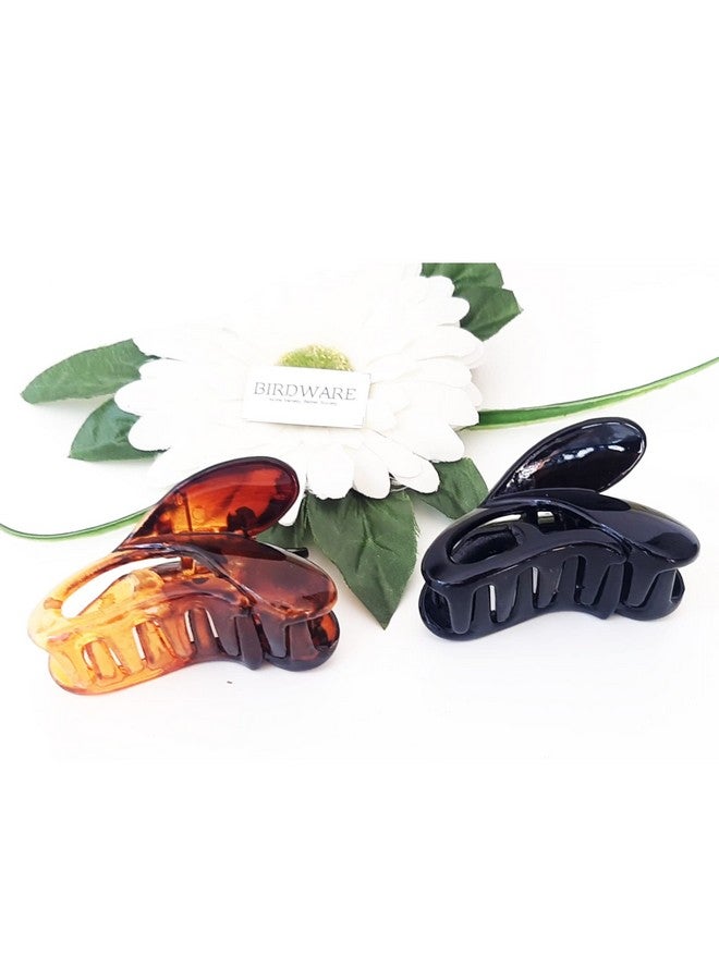 BIRDWARE medium size hair clip clutcher for women claws for girls Imported Rubber Acrylic Material Stone Butterfly Hair Clips For Women | Hair Clutchers - Image 2