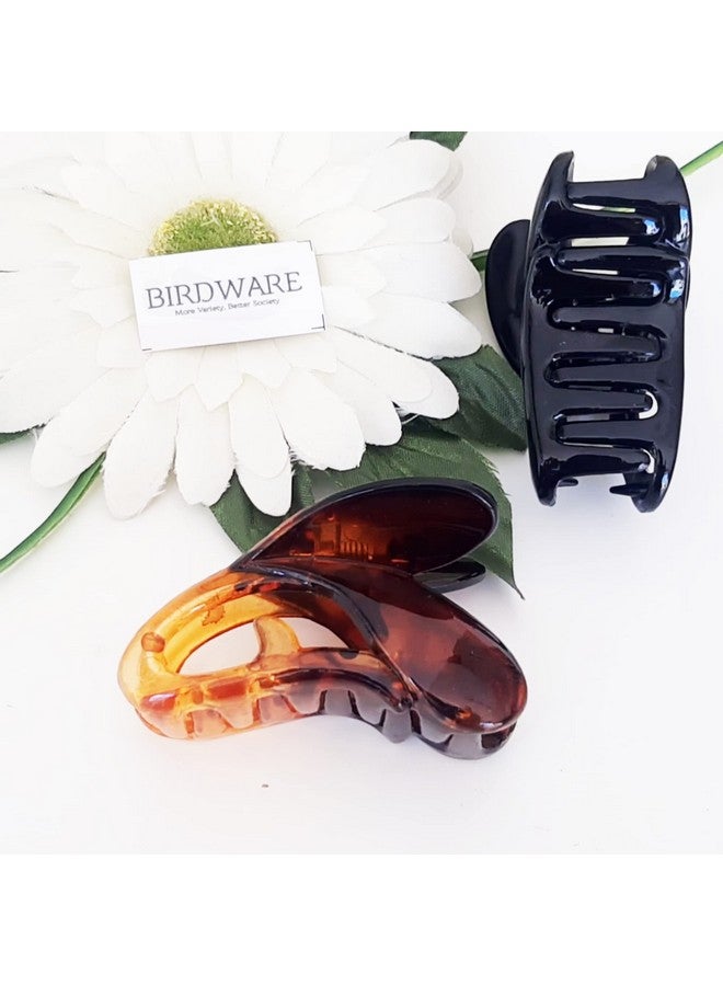 BIRDWARE medium size hair clip clutcher for women claws for girls Imported Rubber Acrylic Material Stone Butterfly Hair Clips For Women | Hair Clutchers - Image 3