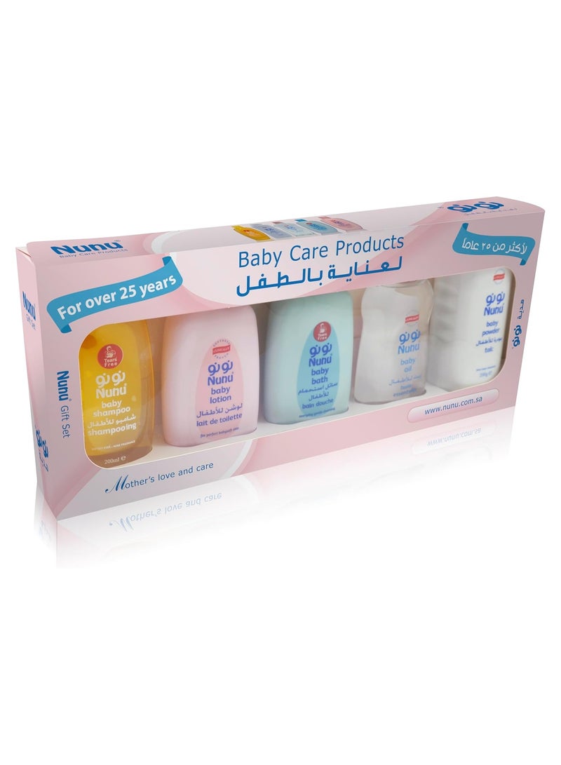 نونو مجموعة الهدية المتنوع  للعناية بالطفل، مكون من 5 منتجات *200مل - Image 1