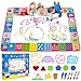 Toyk Water Doodle Mat  Kids Painting Writing Doodle Toy Board  Color Doodle Drawing Mat Bring Magic Pens Educational Toys for Age 3 4 5 6 7 8 9 10 11 12 Year Old Girls Boys Age Toddler Gift Pink - Image 4