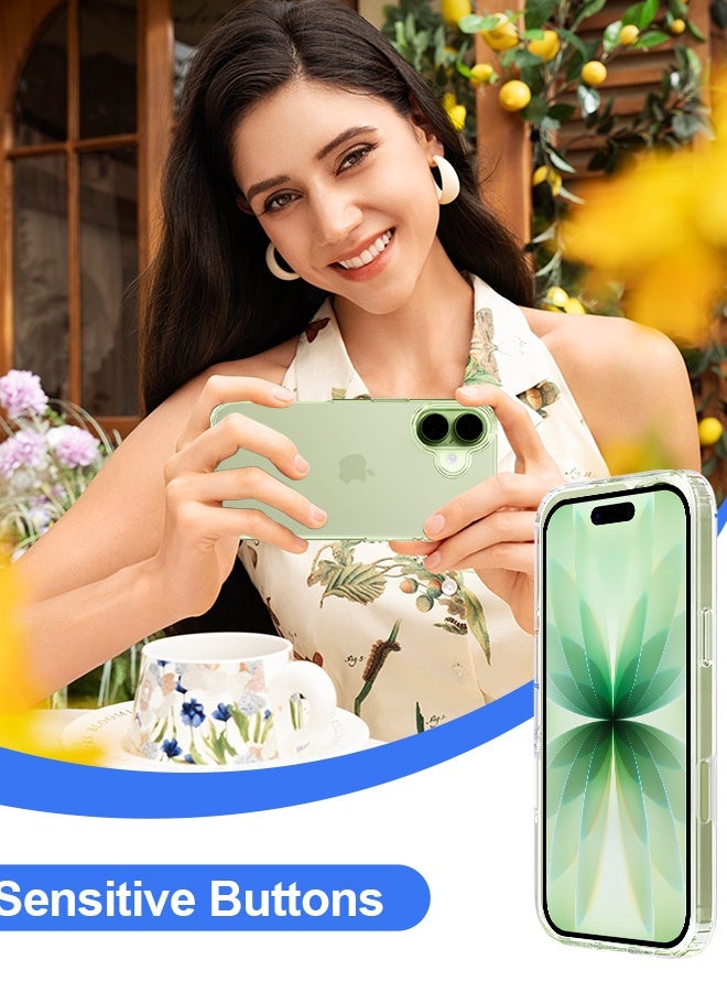 Tersely Crystal Clear Case for iPhone 17 6.3-inch, [Anti-Yellowing] Hard Back Slim Shockproof Bumper Anti-Scratch, Suitable for Wireless Charging - Image 3