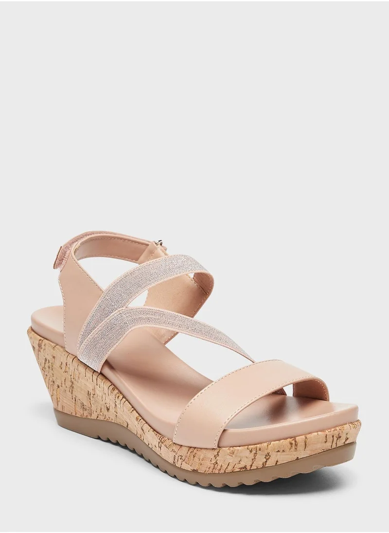 Celeste Multi  Strap Wedge Sandals