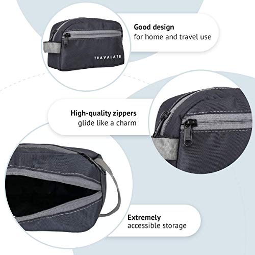 TRAVALATE Polyester One Zipper 13 Cms Casual Cosmetic Pouch (L_TR1348_Grey ) - Image 5