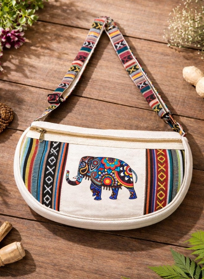 CULT FACTORY Stylish Printed Cross Body Sling Bag for Woman Crossbody Phone Sling One Side Bag (Blue) - Image 2