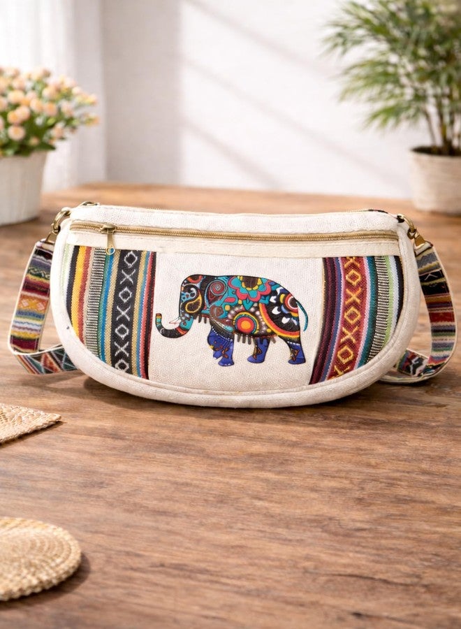 CULT FACTORY Stylish Printed Cross Body Sling Bag for Woman Crossbody Phone Sling One Side Bag (Blue) - Image 4