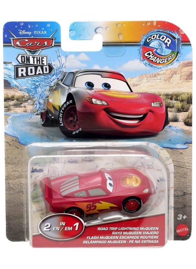 Disney Pixar Cars On The Road Color Changers Road Trip Lightning Mcqueen 