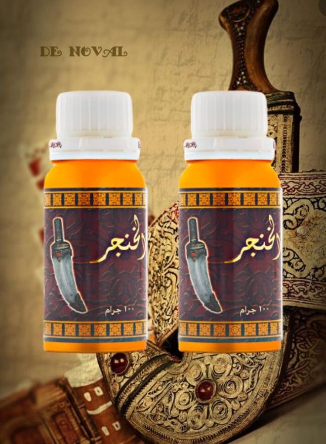 2 قطع عطر زيتي الخنجر 100 جرام