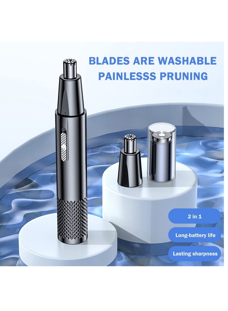 Zikra Nose Hair Trimmer for Men and Women Rechargeable, Nose and Ear Trimmer, Eyebrow Remover Electric for Women, Ladies Nose Hair Remover, Travel Nose Trimmer(Black) - Image 4