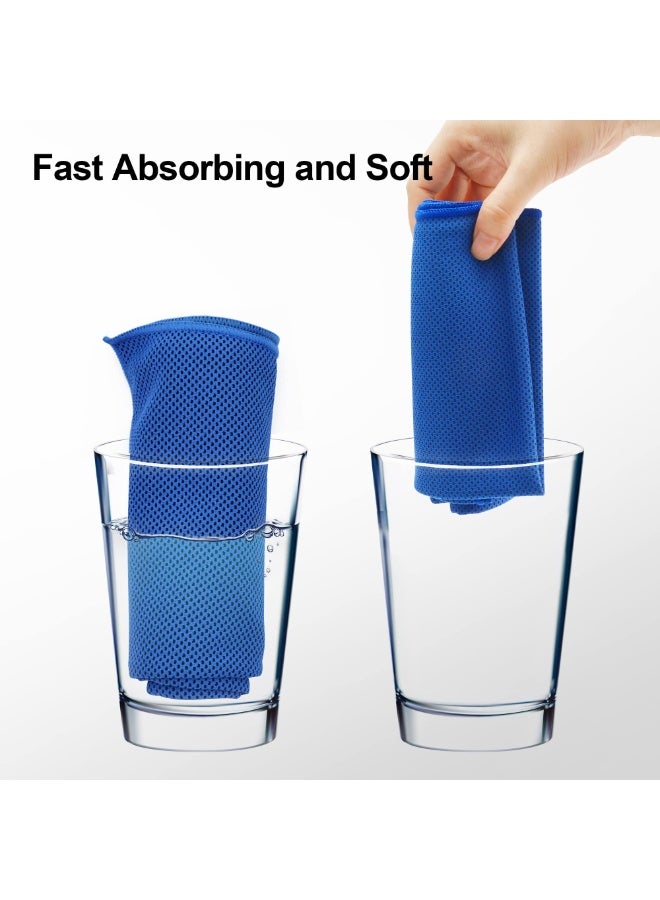 Cooling Towels 6Pack,Ice Towel for Neck and Face,Soft Breathable Chilly Microfiber Towel for Hot Weather,Camping,Workout,Sports,Yoga,Golf,Gym,Fitness - Image 5