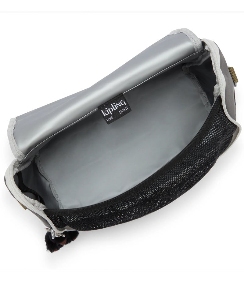 kipling New Kichirou Large Lunchbag (With Trolley Sleeve) - Back To Grey - Image 4