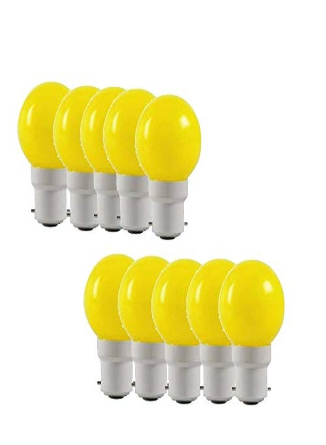 ambert 0.5W LED Night LAMP Bulb Yellow Color Pack OF-10 PCS - Image 1