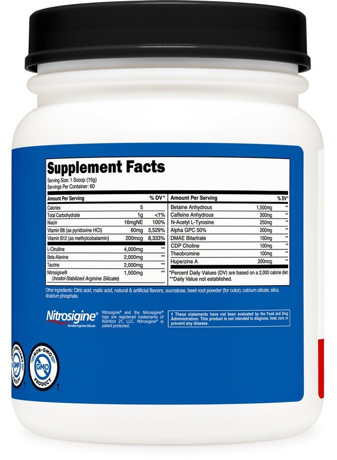 Nutricost Pre-X Xtreme Pre-Workout Complex Powder, Fruit Punch, 60 Servings, Vegetarian, Non-GMO and Gluten Free - Image 5