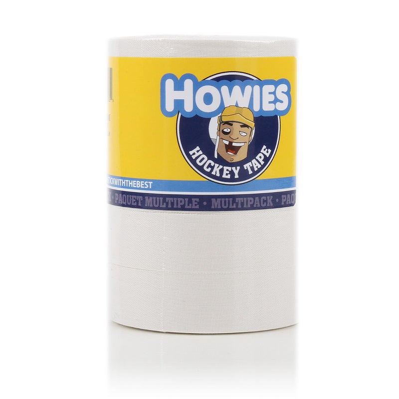 Howies Hockey - White Hockey Tape 5 Pack - Cloth Stick Tape - Strong Grip, Long-Lasting Adhesive for Stick Blade, Lacrosse, Baseball - 1 Inch x 20 Yards - Professional Quality for All Sports - Image 1