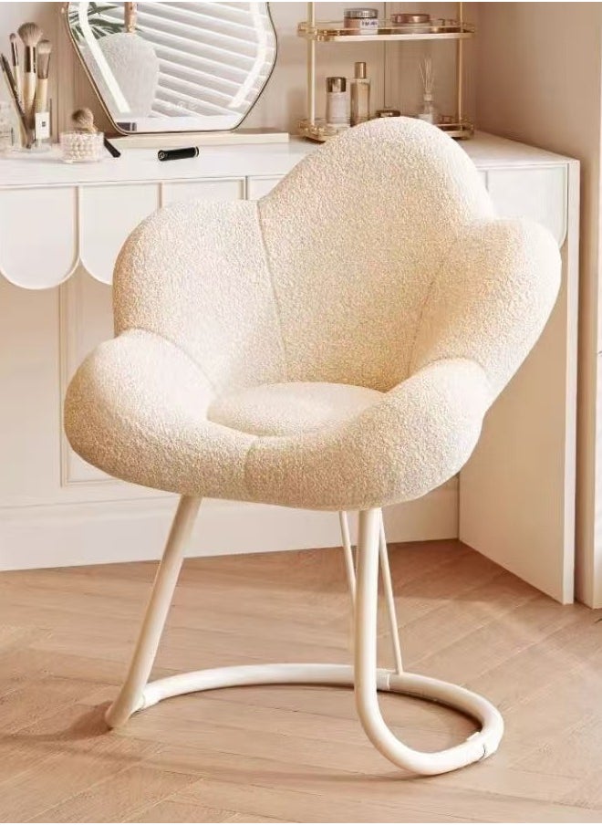 Raffine - Elegant Cloud-Shaped 360° Rotating Sherpa Chair Cozy Minimalist Accent for Home Bedroom and Vanity Spaces Size 78×52×45cm - Image 1