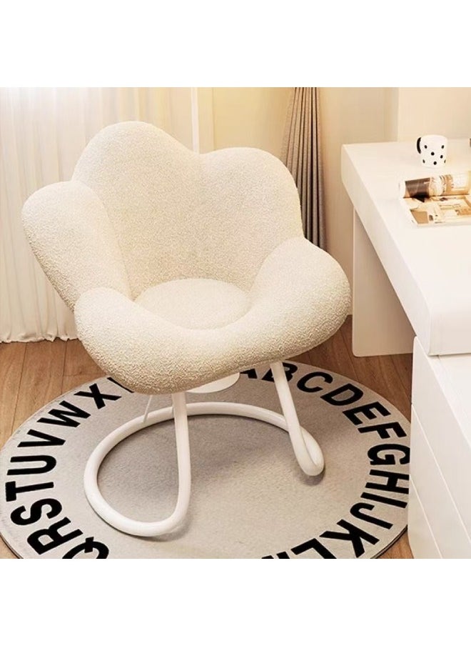 Raffine - Elegant Cloud-Shaped 360° Rotating Sherpa Chair Cozy Minimalist Accent for Home Bedroom and Vanity Spaces Size 78×52×45cm - Image 1