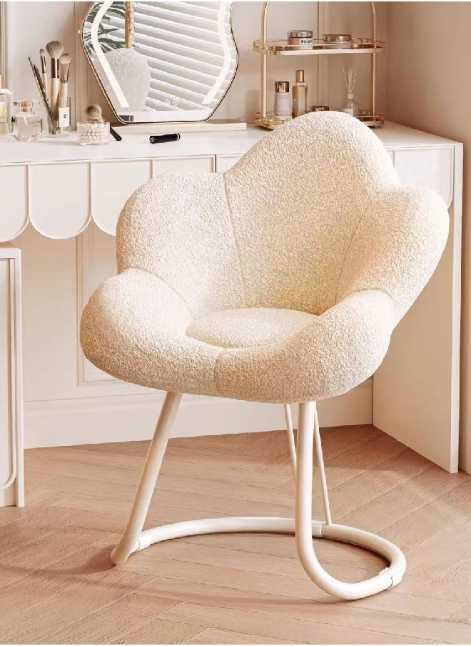 Raffine - Elegant Cloud-Shaped 360° Rotating Sherpa Chair Cozy Minimalist Accent for Home Bedroom and Vanity Spaces Size 78×52×45cm - Image 1