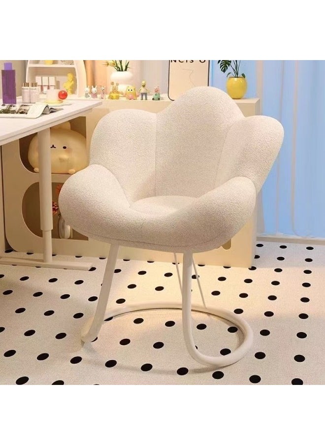 Raffine - Elegant Cloud-Shaped 360° Rotating Sherpa Chair Cozy Minimalist Accent for Home Bedroom and Vanity Spaces Size 78×52×45cm - Image 1