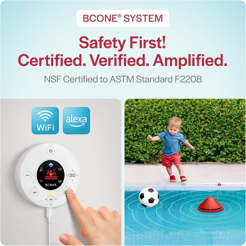 Lifebuoy 2.0 BCone Swimming Pool Security Alarm System with Loud Alarm for Home and Pool Safety - Image 2