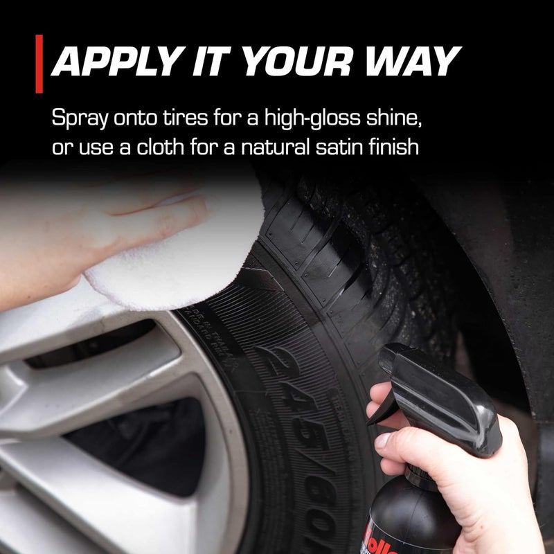 HOLLEY Tire Shine - Tire Shine & Exterior Dressing - High-Performance Car Care, Spray On for Shine that Protects - Fast Drying Formula for Tires, Trim, and Undercarriage - 16 oz. (2 Pack) - Image 5