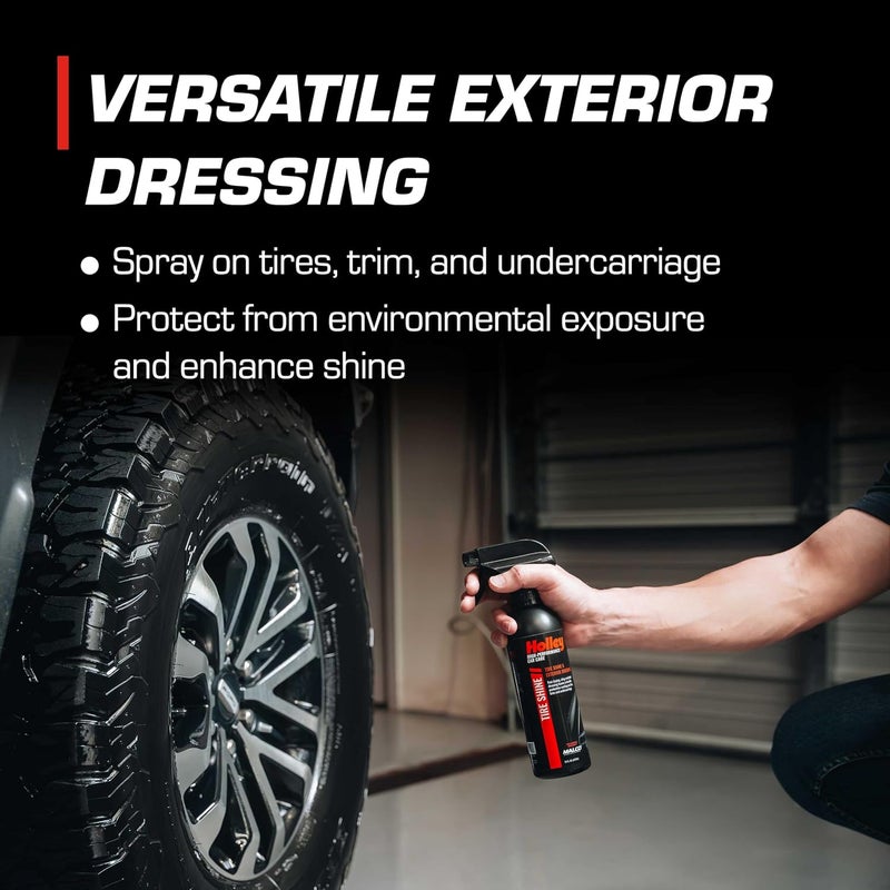 HOLLEY Tire Shine - Tire Shine & Exterior Dressing - High-Performance Car Care, Spray On for Shine that Protects - Fast Drying Formula for Tires, Trim, and Undercarriage - 16 oz. (2 Pack) - Image 2