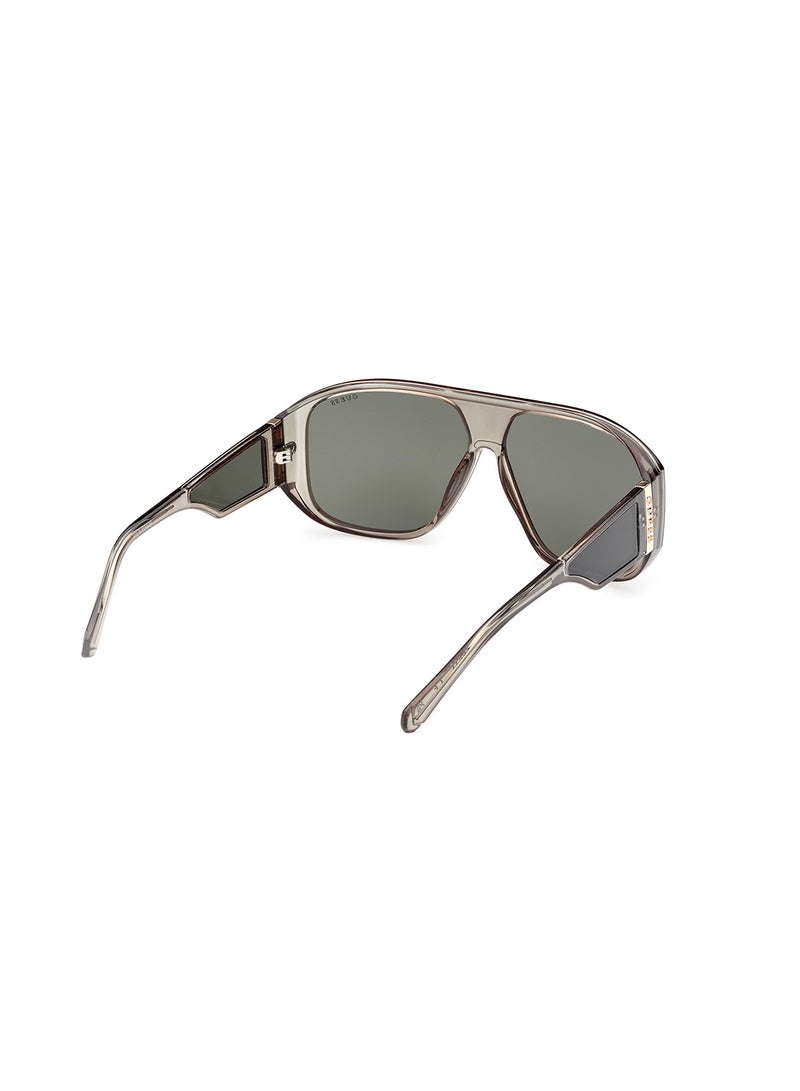 GUESS Unisex UV Protection Shield Shape Sunglasses - GU0013593N61 - Lens Size: 61 Mm - Shiny Light Green - Image 5