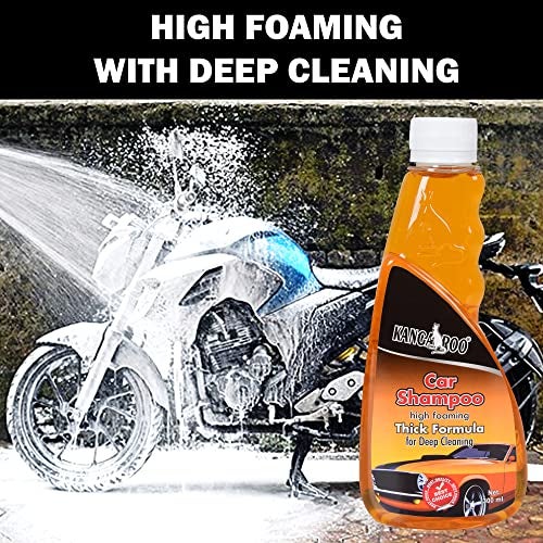 Kangaroo Chain Care Kit | Chain Lube Spray & Chain Cleaner (500ml Each) with Brush & Bike Shampoo (300ml) | Complete Maintenance Set for Motorcycles - Image 5