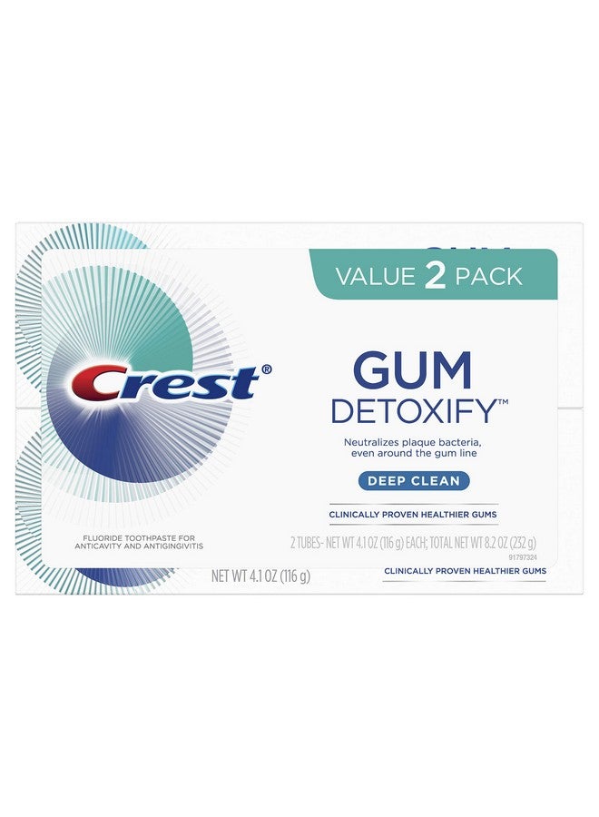 كرست معجون أسنان Gum Detoxify Deep Clean، 4.1 أونصة (عبوة من قطعتين) - Image 1