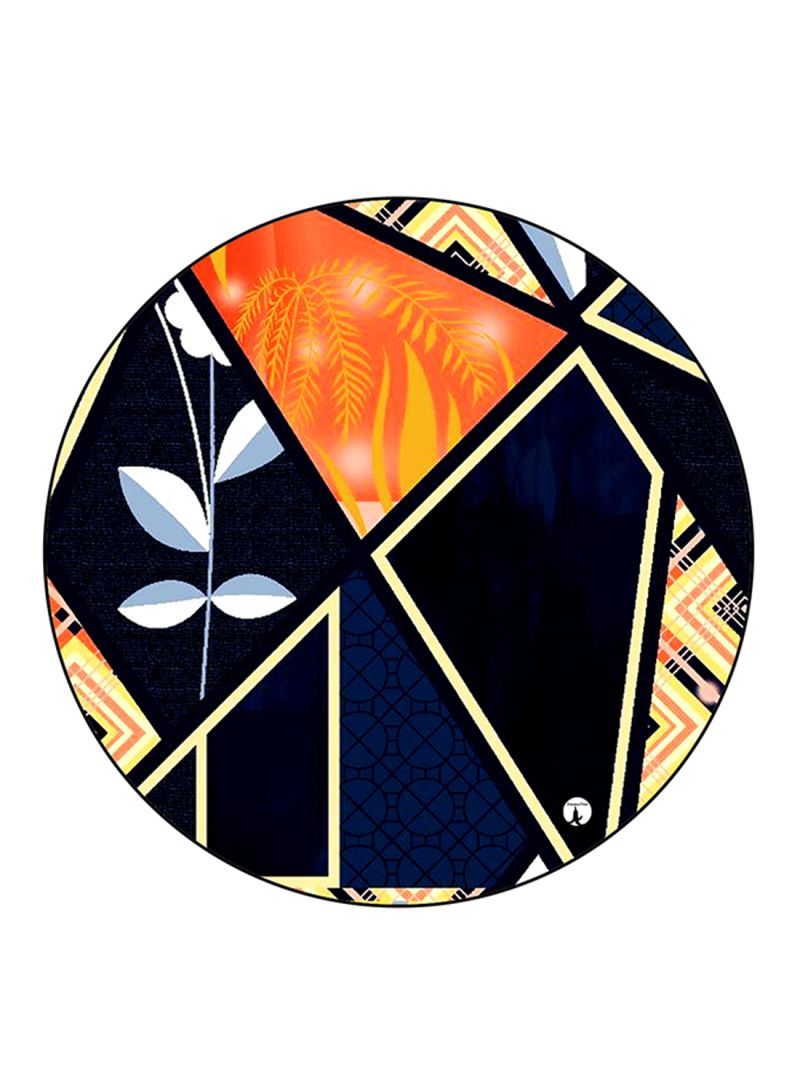 RKN Art Printed Mouse Pad Round  Multicolour