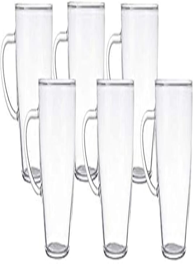 Termisil, agata tea mug 0,35l (6-pcs set),borosilicate (heat-resistant) glass, suitable for hot drinks.