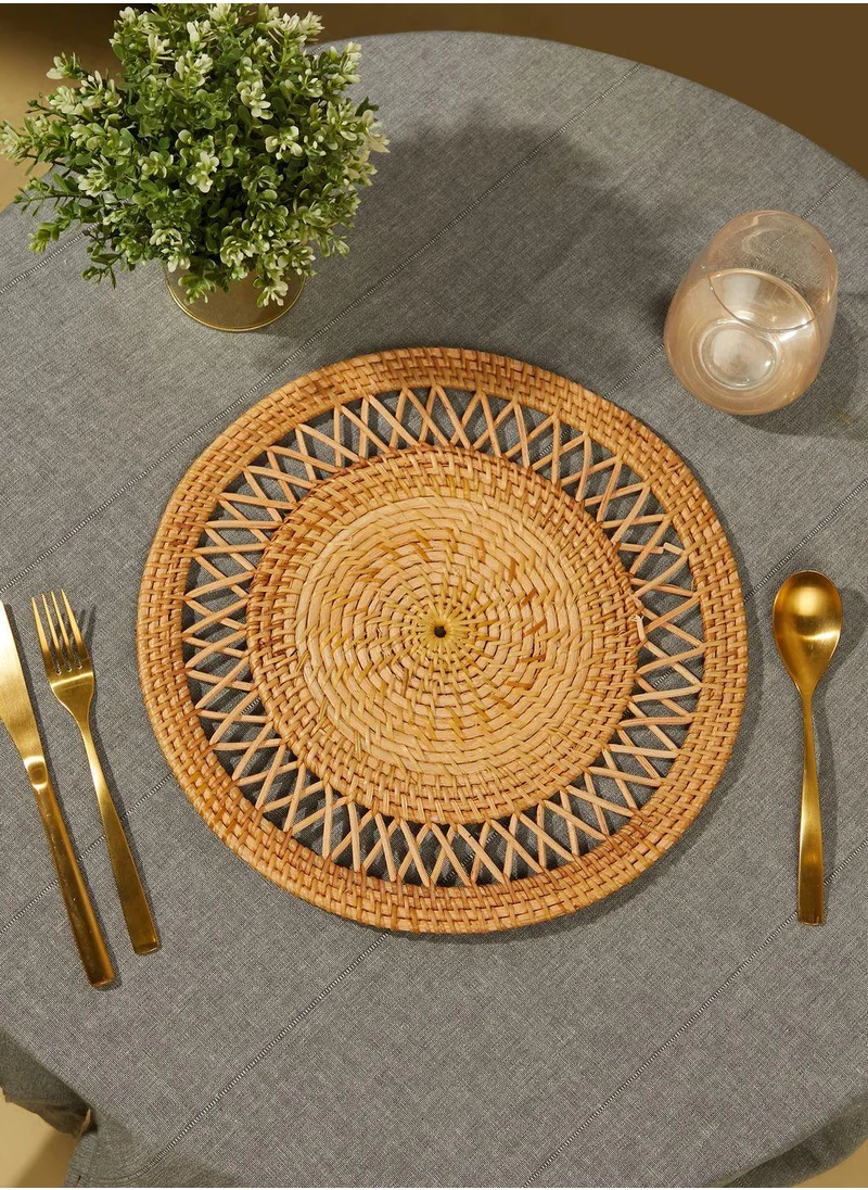 Ayra Rattan Braided Placemat