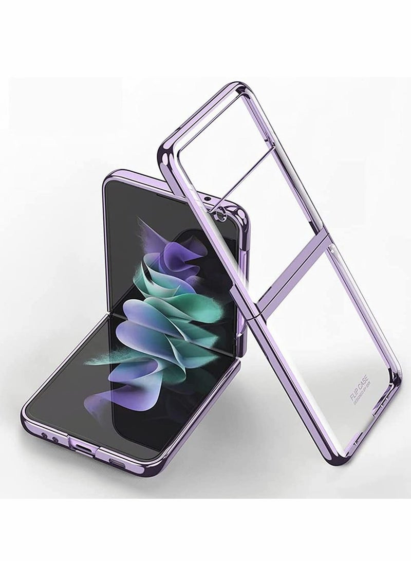 حافظة شفافة رفيعة للغاية من مادة البولي كربونات مع حماية ضد الصدمات لهاتف Samsung Galaxy Z Flip 3 - Image 1