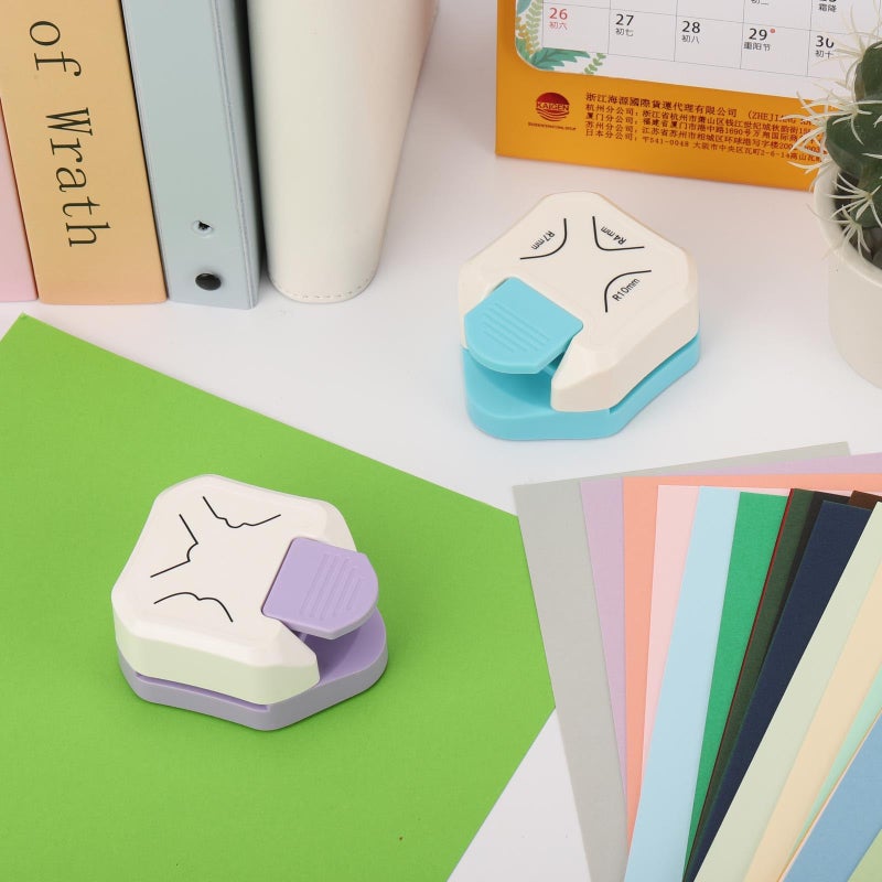 acDesign 2PCS Paper Corner Rounder Corner Punch 3 in 1 Corner Cutter for Card Making, Laminate, Cardstock, Scrapbooking and Paper Crafts, Business Cards(4mm, 7mm, 10mm) - Image 5
