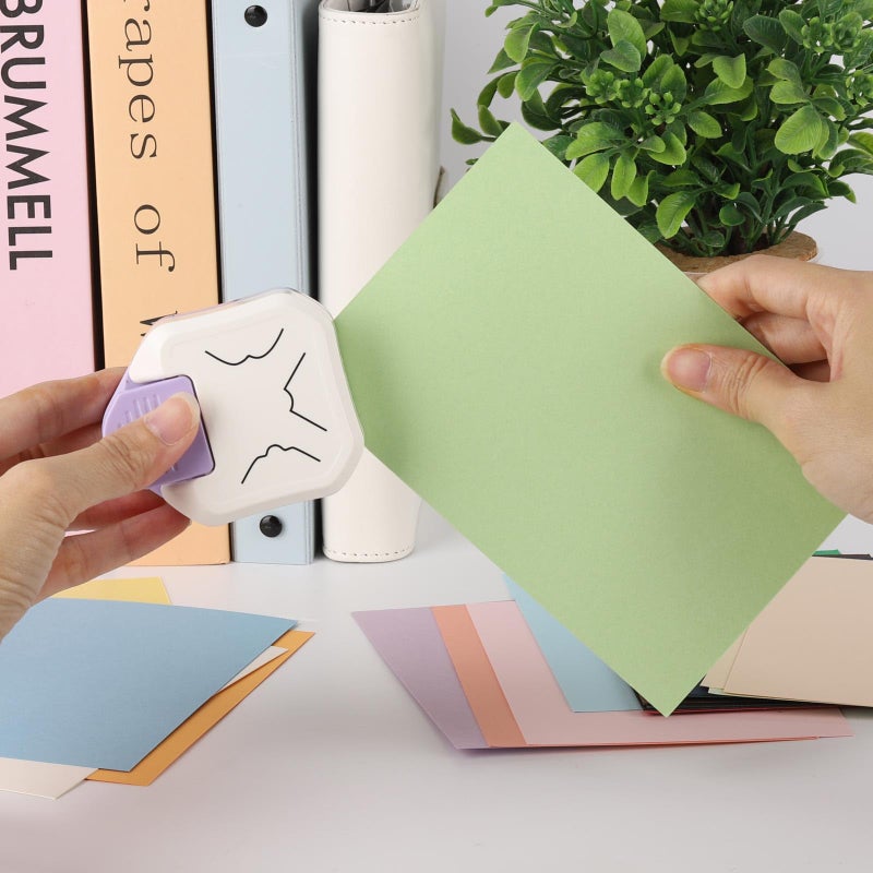 acDesign 2PCS Paper Corner Rounder Corner Punch 3 in 1 Corner Cutter for Card Making, Laminate, Cardstock, Scrapbooking and Paper Crafts, Business Cards(4mm, 7mm, 10mm) - Image 4