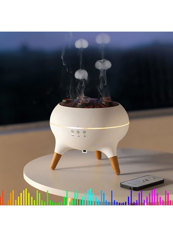 Dynamic Jellyfish Humidifier，250ml Essential Oil Diffuser,Remote Control Humidifier for Bedroom & Office - Image 2