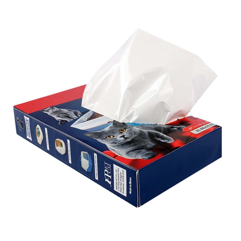 10pcs Disposable Cat Litter Bags Drawstring Litter Bags Pet Cat Supplies for Home Shop Assorted style - Image 1