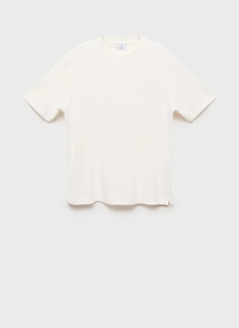Mango Man Structured Relaxed-Fit T-Shirt
