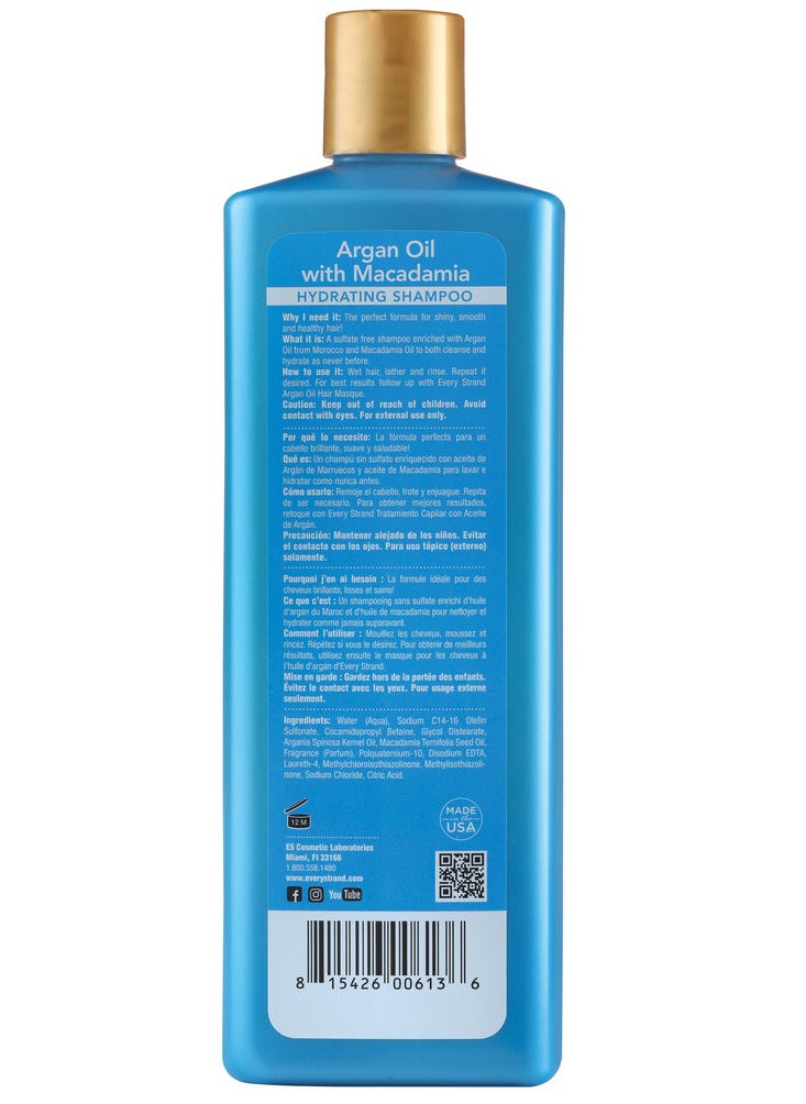 Every Strand - Every Strand Argan Oil with Macadamia Hydrating Shampoo 399 ML - Image 1