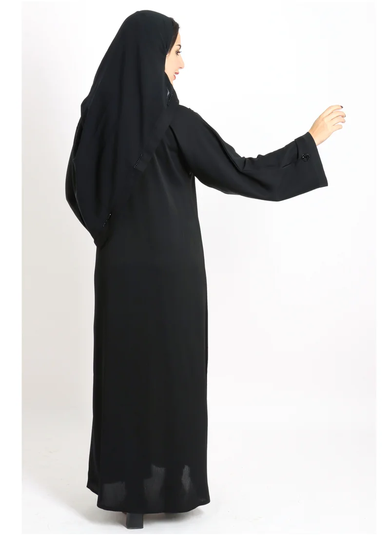 اكسا عباية اماراتية شغل يدوي AIK5043
