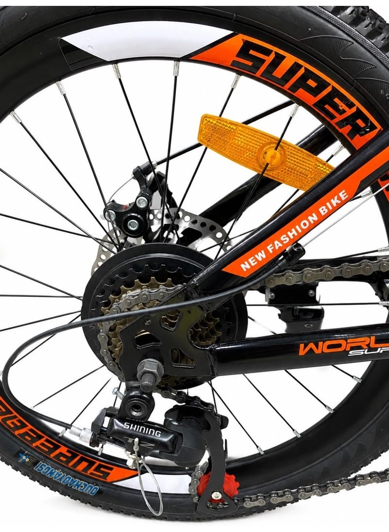 Super Fast India Super Fast Mountain Bike- 20 Inch- 21 Speed-Front Suspension- Disc Brakes - Image 3