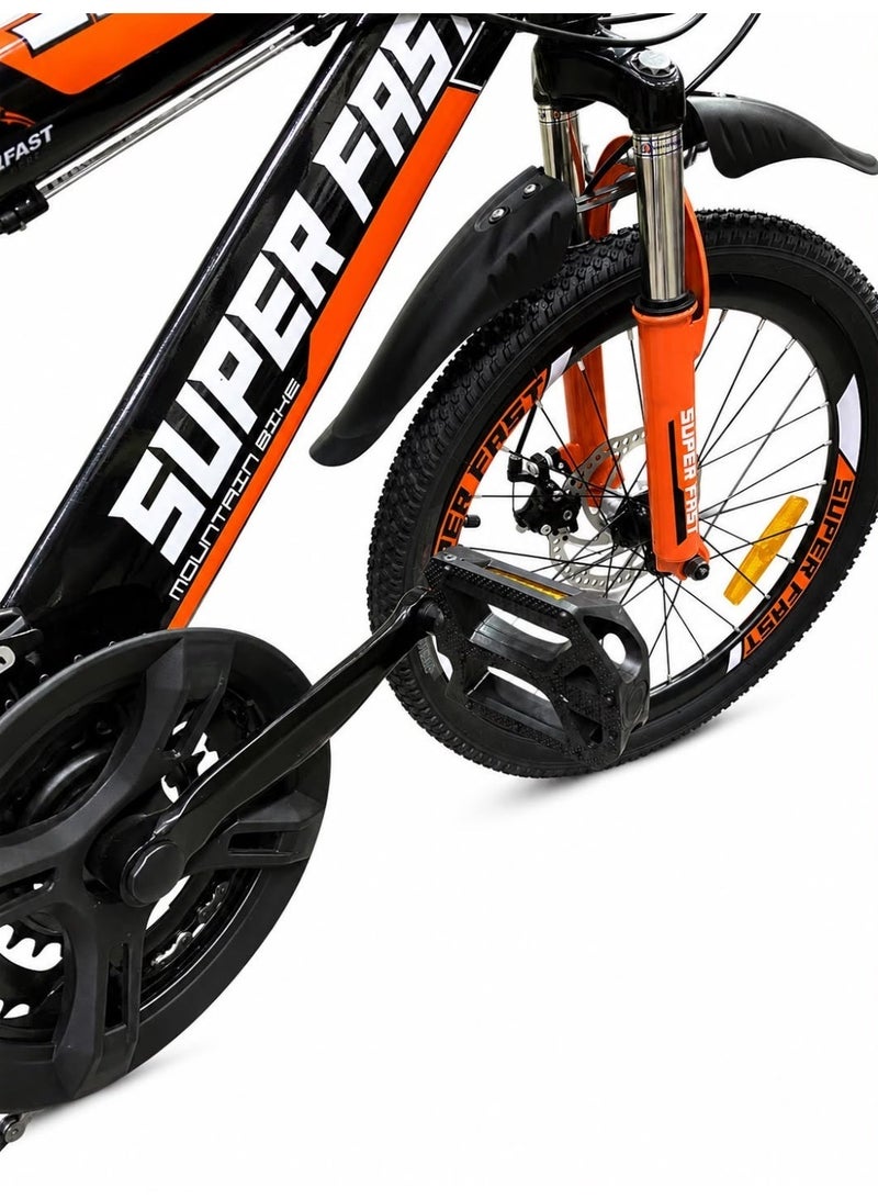 Super Fast India Super Fast Mountain Bike- 20 Inch- 21 Speed-Front Suspension- Disc Brakes - Image 2
