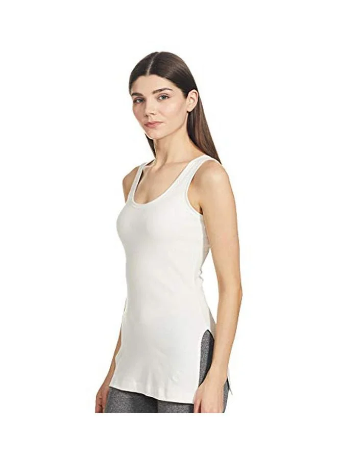 Jockey Off White Women Round Neck Slub Thermal Vest for Women | Best Price UAE